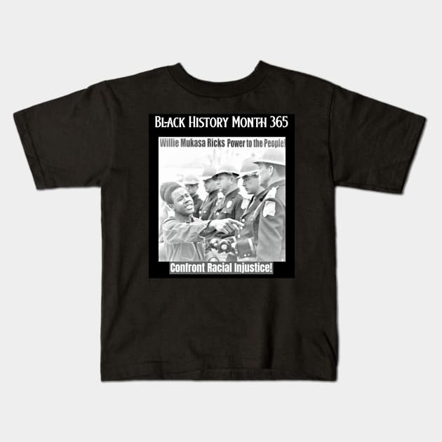 Willie Ricks Confronting Racial Injustice During Civil-Rights Movement Kids T-Shirt by Black Expressions